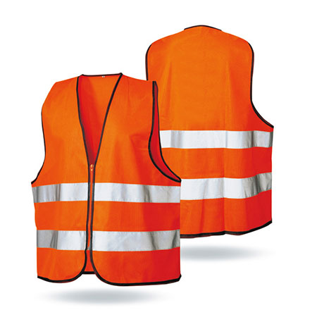 100% Cotton Hi-Vis Orange Safety Vest